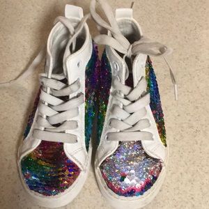Kid’s size 12 JoJo Siwa high tops color change